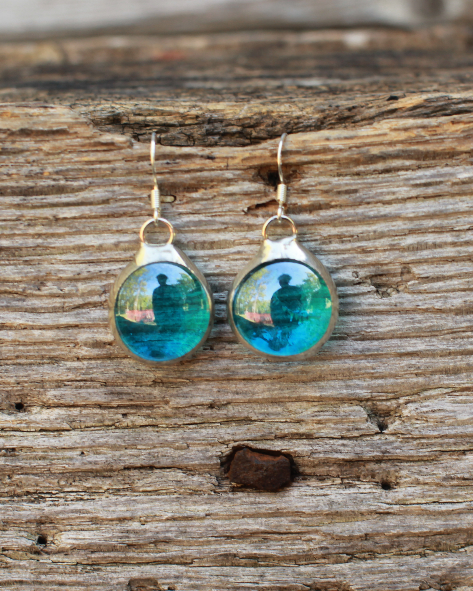 Flathead Teal Earrings