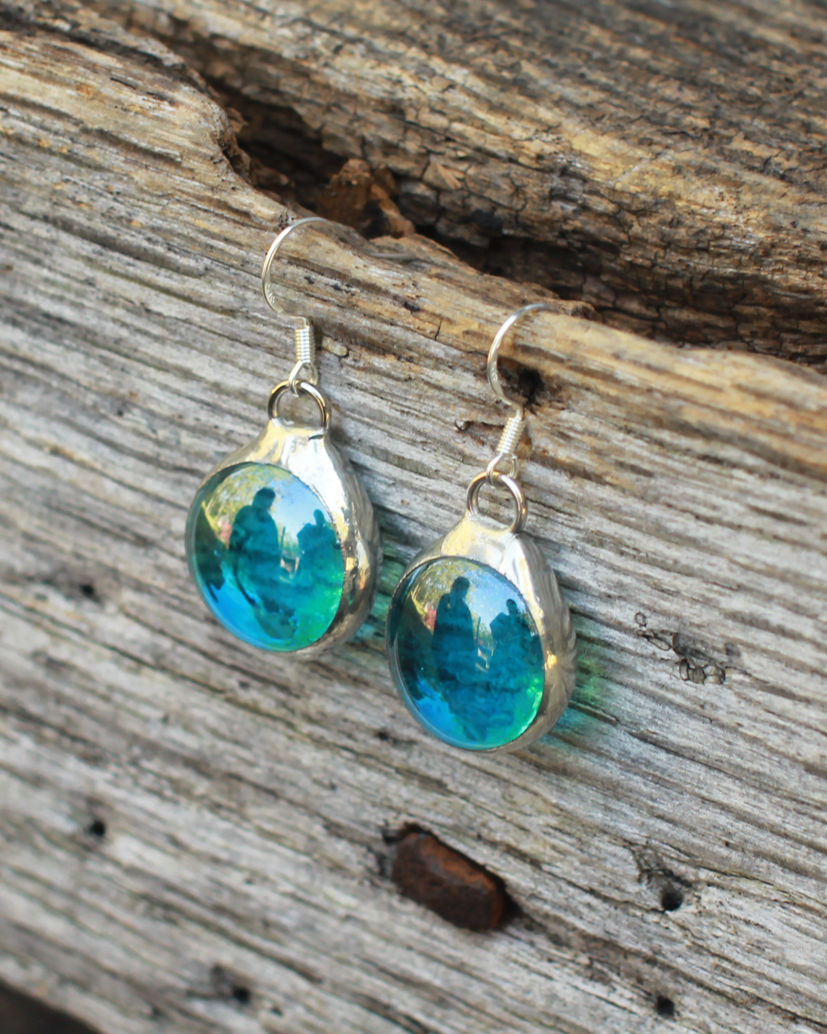 Flathead Teal Earrings